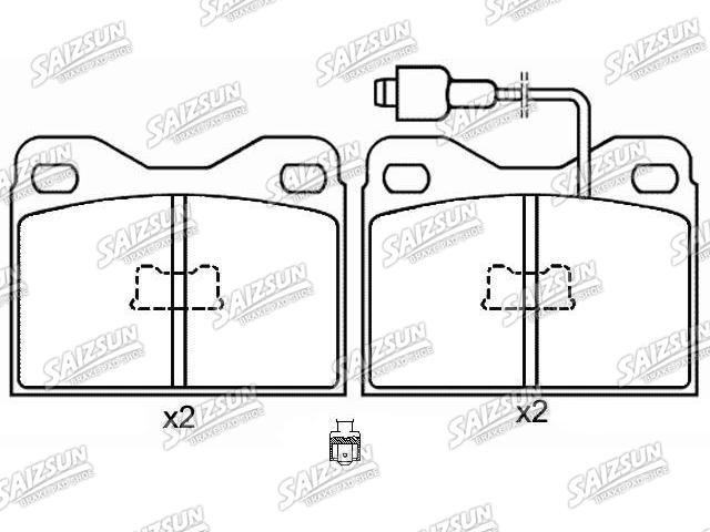 Pastillas de freno Brake Pad Set:4245.04