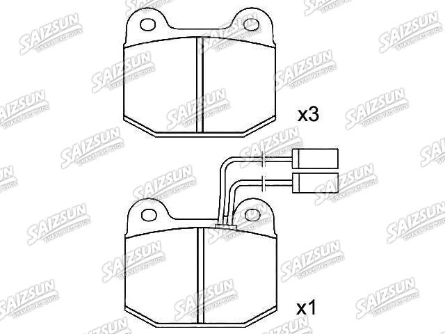 Plaquettes de frein Brake Pad Set:0060 719 983