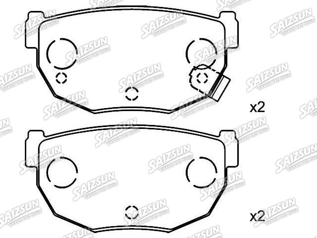 Plaquettes de frein Brake Pad Set:44060-01P90