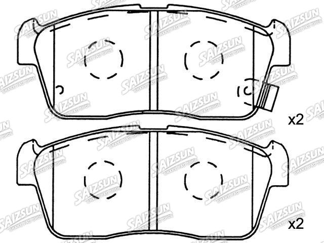 Plaquettes de frein Brake Pad Set:04491-97217