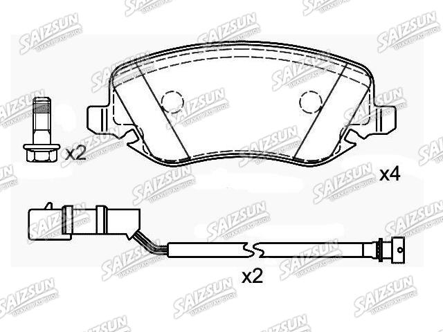 Plaquettes de frein Brake Pad Set:7 736 214 1