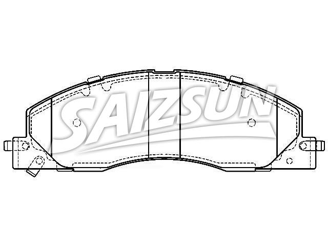 Plaquettes de frein Brake Pad Set:68049148AA