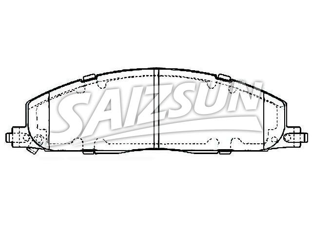 Plaquettes de frein Brake Pad Set:68049158AA