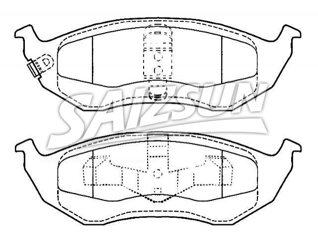 Plaquettes de frein Brake Pad Set:D896-7598