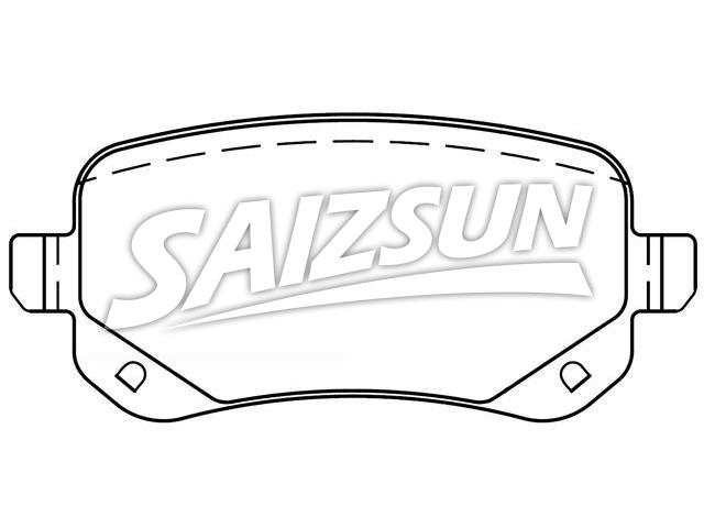 Plaquettes de frein Brake Pad Set:68029887AA