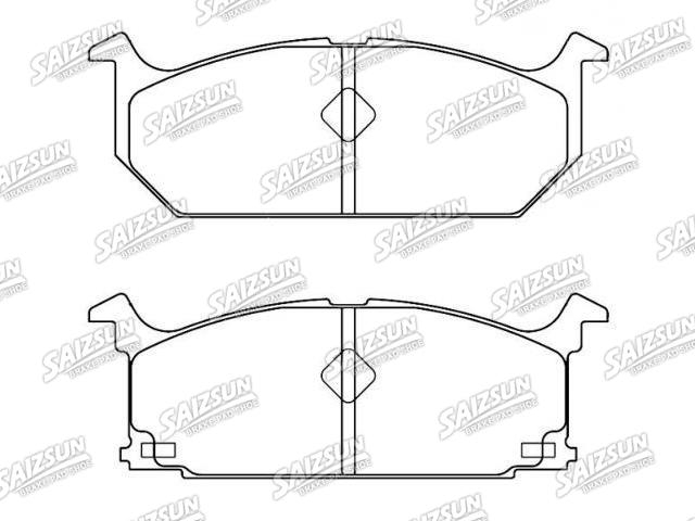 тормозная кладка Brake Pad Set:96068465