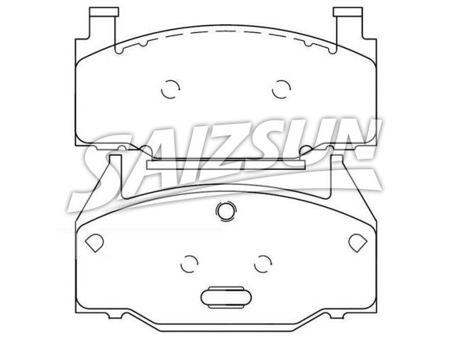 тормозная кладка Brake Pad Set:D139-7071