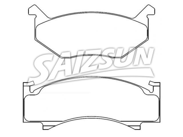 Plaquettes de frein Brake Pad Set:D93-7029