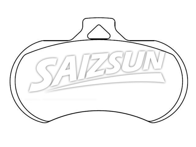 Plaquettes de frein Brake Pad Set:D10-732