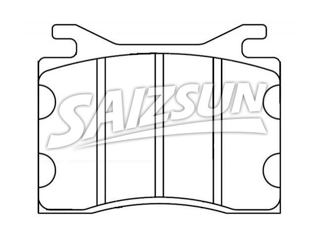 тормозная кладка Brake Pad Set:D82-7075