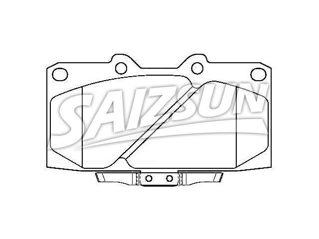 тормозная кладка Brake Pad Set:41060-74F90