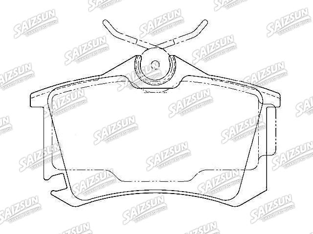 тормозная кладка Brake Pad Set:1K0 698 451 C