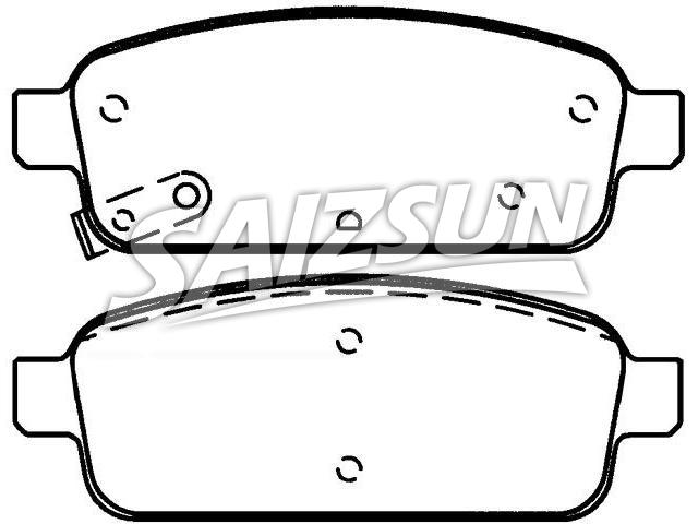 тормозная кладка Brake Pad Set:13319294