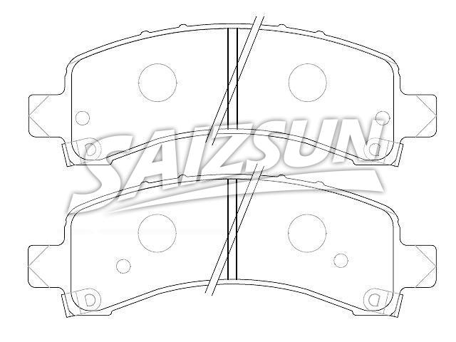 тормозная кладка Brake Pad Set:89056378