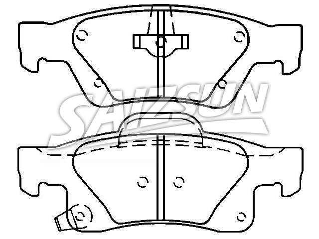 тормозная кладка Brake Pad Set:68052386AA