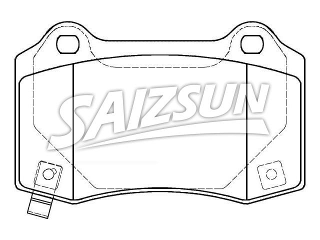 тормозная кладка Brake Pad Set:68003610AA