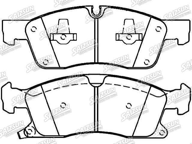 тормозная кладка Brake Pad Set:68052370AA