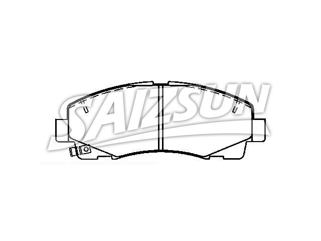 тормозная кладка Brake Pad Set:45022-SJP-A00