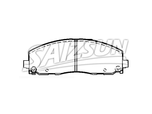 Plaquettes de frein Brake Pad Set:7B0 698 151 G