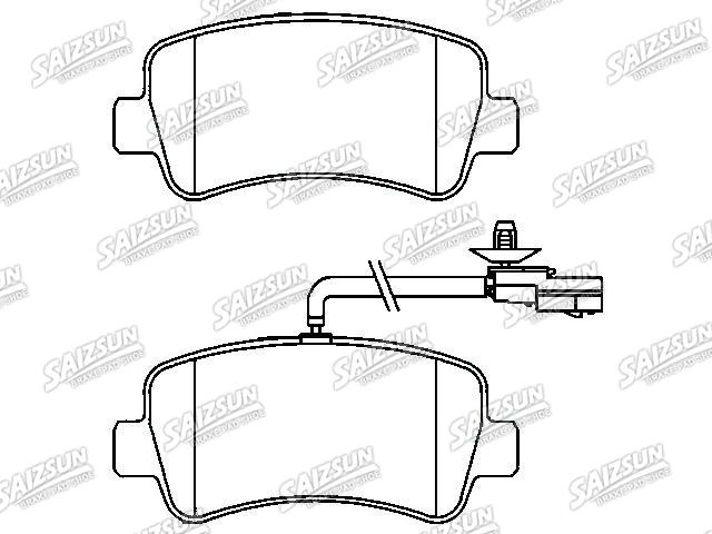 тормозная кладка Brake Pad Set:93167662