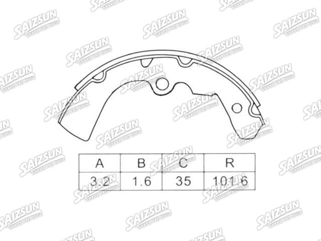 Brake Shoe Set Brake Shoe Set:D1060-G0300