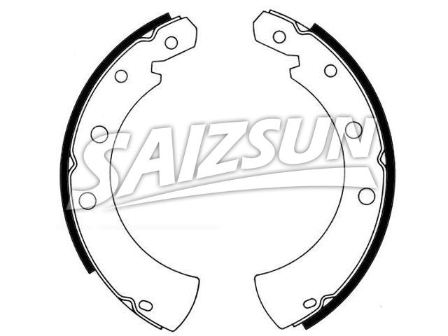 Brake Shoe Set:K6622