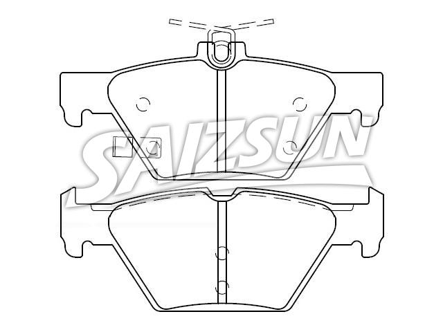 Pastillas de freno Brake Pad Set:26696-AL000