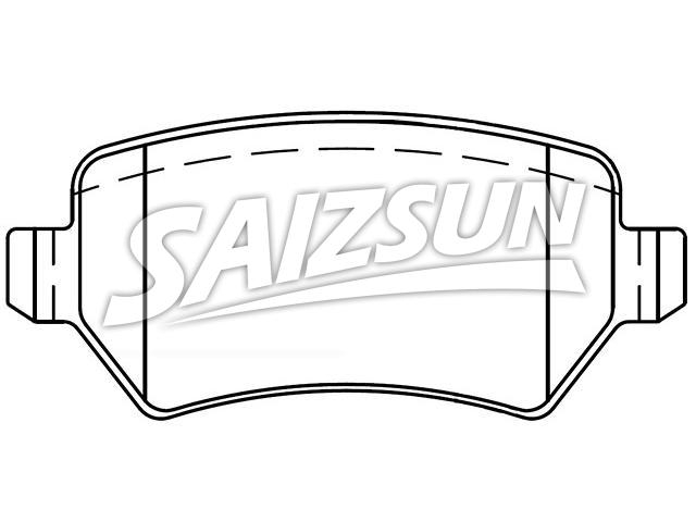 Plaquettes de frein Brake Pad Set:1605128