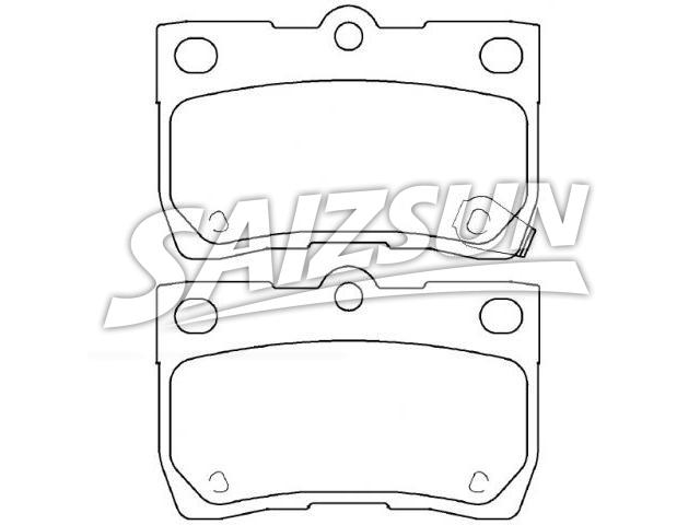 Plaquettes de frein Brake Pad Set:04466-30210