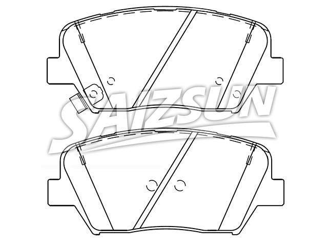 Plaquettes de frein Brake Pad Set:58101-A0A00