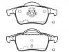 Plaquettes de frein Brake Pad Set:272 399