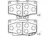 Plaquettes de frein Brake Pad Set:04491-35160