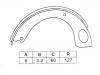 Kit mâchoire de frein Brake Shoe Set:K1246