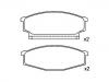 Plaquettes de frein Brake Pad Set:41060-T7891