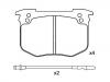 Plaquettes de frein Brake Pad Set:4250.45