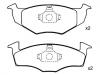 Plaquettes de frein Brake Pad Set:140 698 151 B