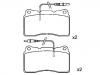 Plaquettes de frein Brake Pad Set:9 404 252 548