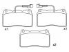 Plaquettes de frein Brake Pad Set:7 736 272 2