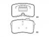 Plaquettes de frein Brake Pad Set:441 698 151 D