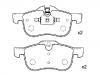 Plaquettes de frein Brake Pad Set:SFP100511