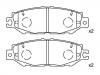 Plaquettes de frein Brake Pad Set:04466-50060