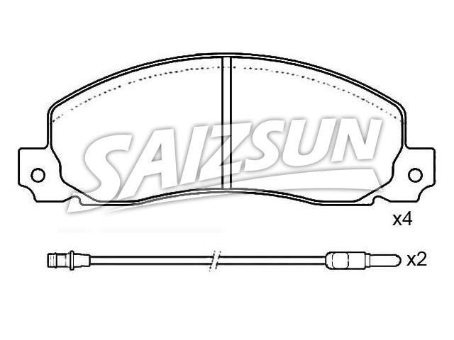 Brake Pad Set:9129-D1902
