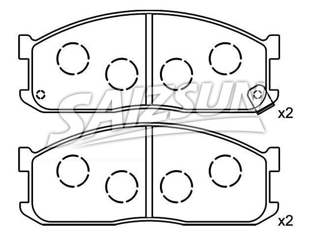 Brake Pad Set:SF04-33-28Z