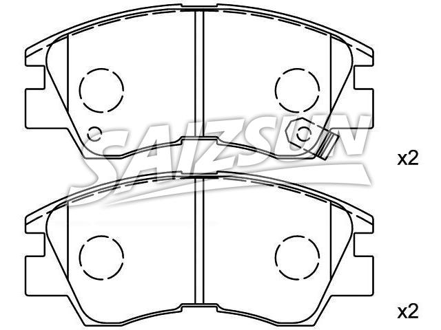 Brake Pad Set:MB 500 812