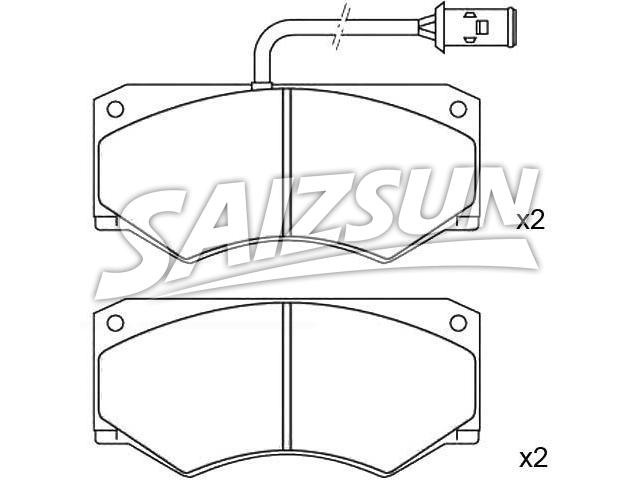 Brake Pad Set:190 6040