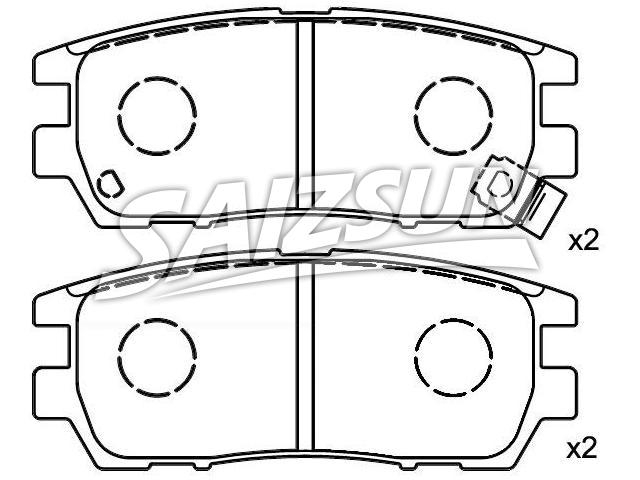 Brake Pad Set:MB 389 572