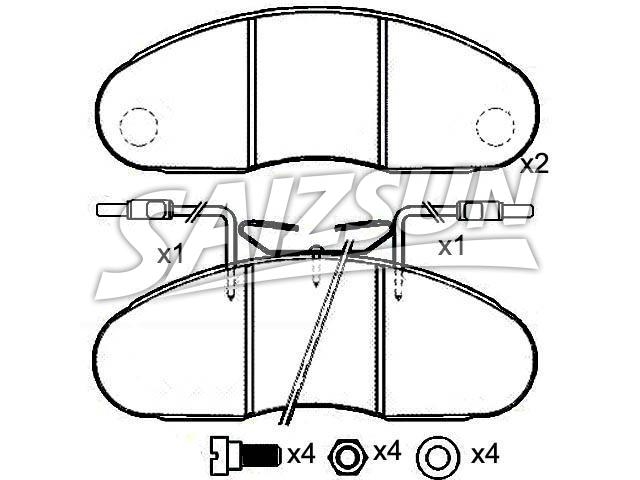 Brake Pad Set:5001 834 527