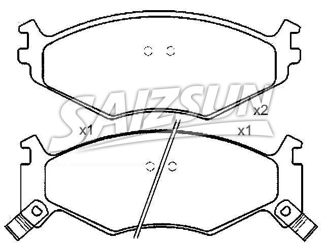 Brake Pad Set:4 423 711 5