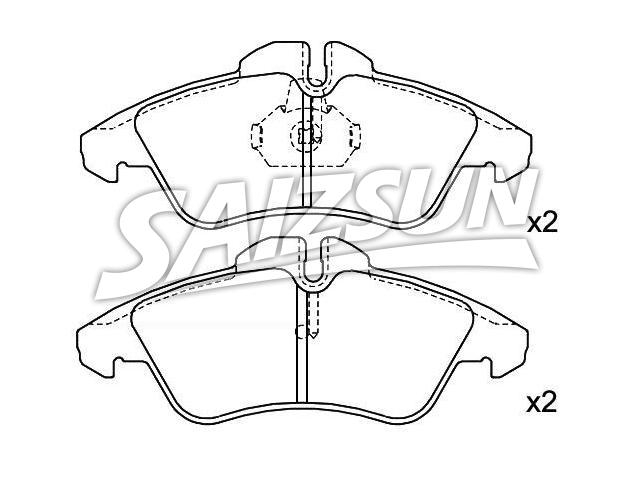 Brake Pad Set:2D0 698 151