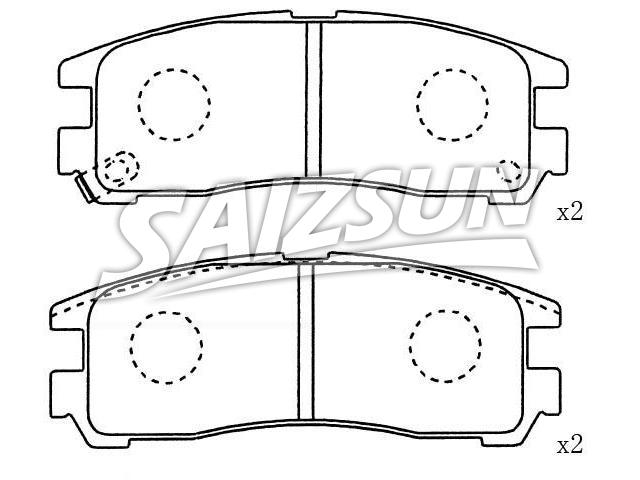 Brake Pad Set:1251 0016